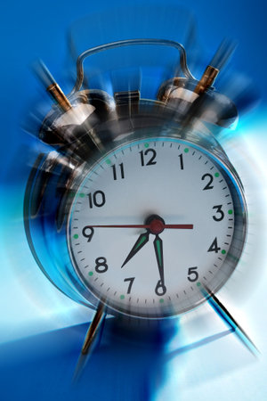 close up of the oldfashioned alarm clock