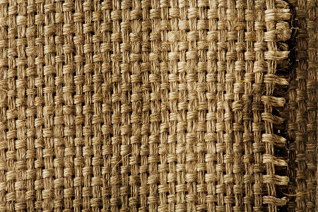 Texture from canvas. A natural material, burlap. Close-up