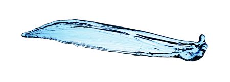 Blue water splashing on a backdrop.の写真素材