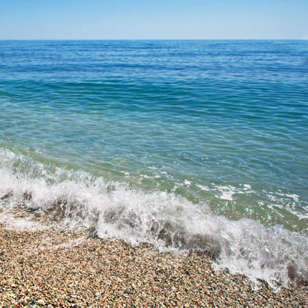 beach and sea and blue skyの写真素材