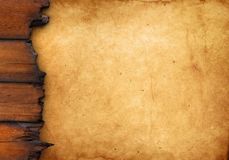 vintage rose , Old paper backgroundの写真素材