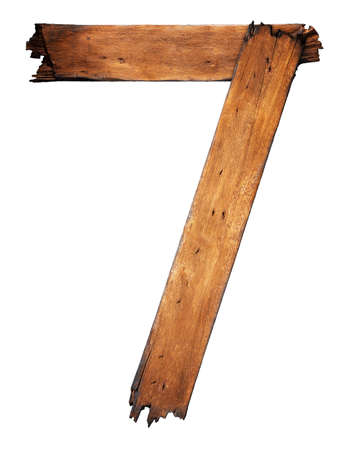 One letter of wooden alphabet isolated on whiteの写真素材