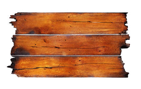 charred wood board isolated on whiteの写真素材