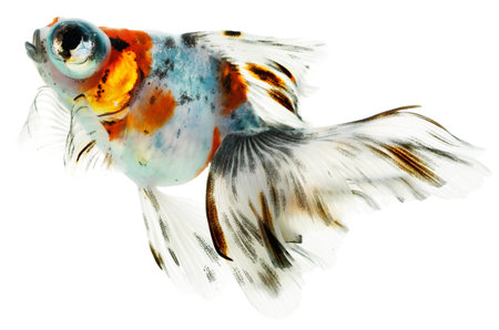 Gold fish. Isolation on the whiteの写真素材