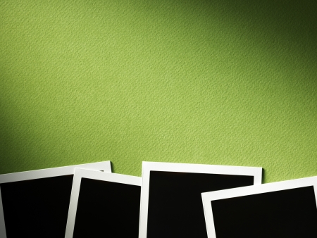 photo frames on cardboardの写真素材