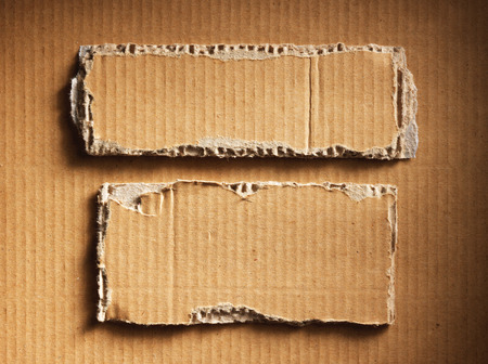 Corrugated cardboard as a backgroundの写真素材