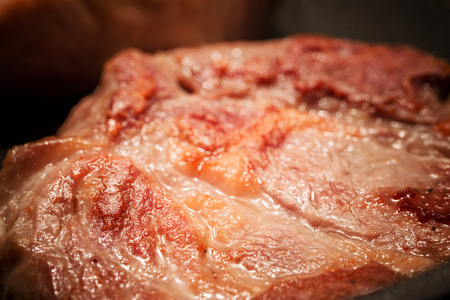 Close up Tasty Half Cooked Tender Juicy Meatの写真素材
