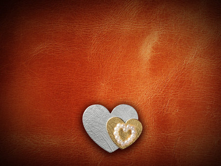 Holidays card with heart as a symbol of love/valentines day cardの写真素材