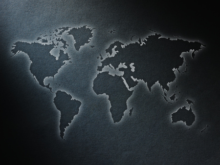 The word Help in cut out paper letters on paper backgroundの写真素材