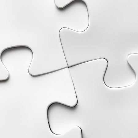 Placing missing a piece of puzzle. business concept. wooden background