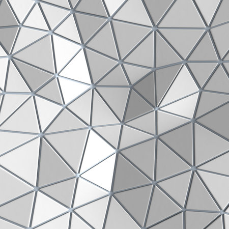 Abstract, eometric triangle silver mosaic background