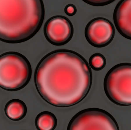 Abstract background of small rings in red colors. 3d renderingの写真素材