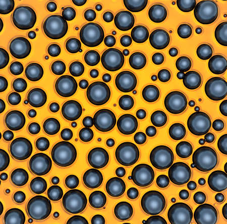 Abstract background of small rings in yellow colors. 3d renderingの写真素材