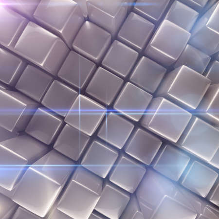 Abstract background of cubes. 3d renderingの写真素材