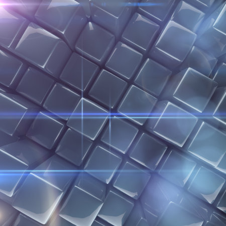 Abstract background of cubes. 3d renderingの写真素材