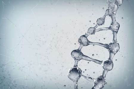Science background with DNA molecules. 3D renderingの写真素材