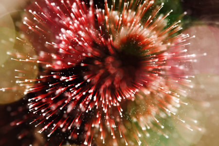 Beautiful abstract bokeh lights background.Blurred background