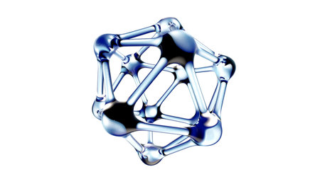 DNA molecule in water over white background. 3d