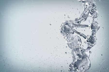 Science background with DNA molecules. 3D renderingの写真素材