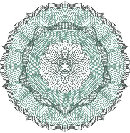 Guilloche elements for design diplomaのイラスト素材