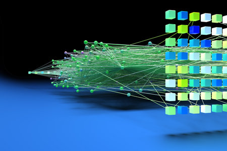 Data concept, Internet connection network high digital technology. 3D Render.