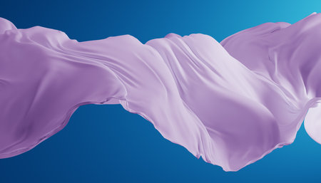 Abstract wave fabric movement dynamic.の写真素材