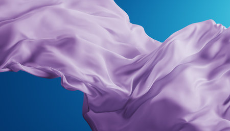 Abstract wave fabric movement dynamic.の写真素材