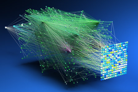 Data concept, Internet connection network high digital technology. 3D Render.の写真素材