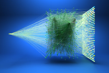Data concept, Internet connection network high digital technology. 3D Render.