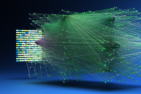 Data concept, Internet connection network high digital technology. 3D Render.