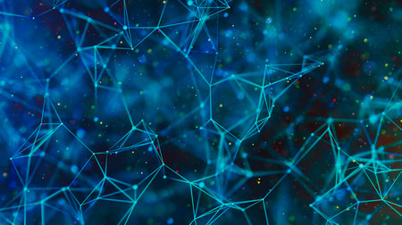Sci-fi digital technology with line connect network and data graphic background.の写真素材