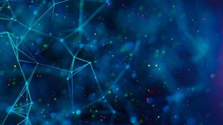 Abstract digital background. Big data visualization.の写真素材