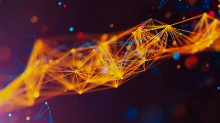 Abstract digital background. Big data visualization.
