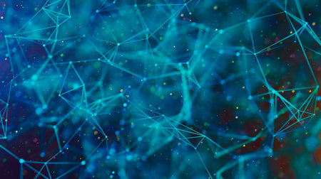 Abstract digital background. Big data visualization.の写真素材