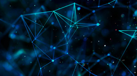 Sci-fi digital technology with line connect network and data graphic background.の写真素材