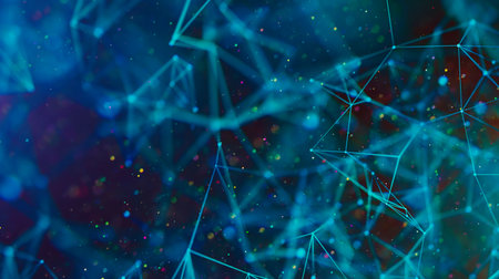 Abstract digital background. Big data visualization.の写真素材