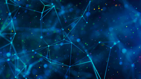 Sci-fi digital technology with line connect network and data graphic background.の写真素材
