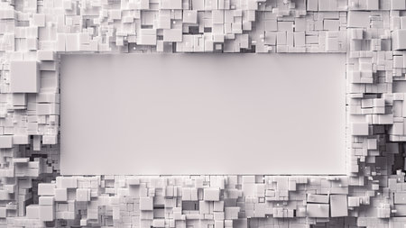 Dimensions of Void: A Contemporary Textured Compositionの写真素材