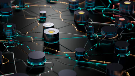 illuminated Network: A Dark Symphony of Nodes and Connections