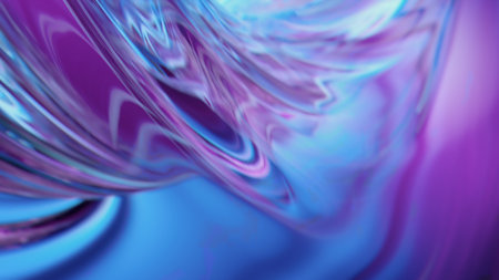 Abstract Wave Purple Motionの写真素材