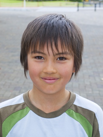 Portrait of a boy smilingの写真素材