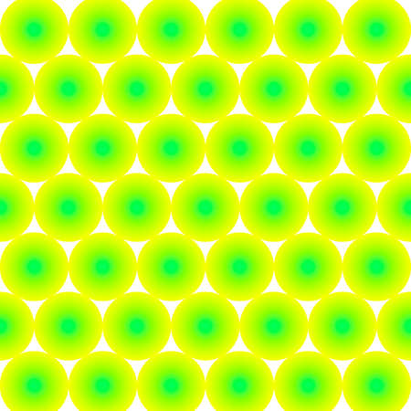 Pattern of many yellow-green balls on a white background. Vector image.のイラスト素材