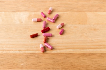 Colorful medicine pills and capsulesの写真素材