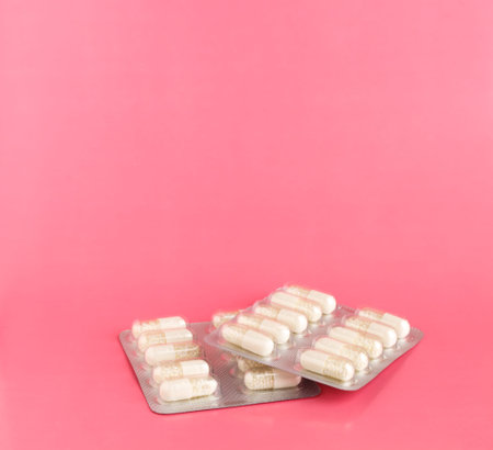 Blister pack of medicine capsules