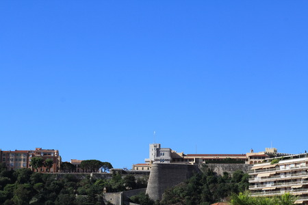 MONTE-CARLO, MONACO - 17.07.2015: View shot in the Principality of Monaco during a trip to the Cote d Azurのeditorial素材