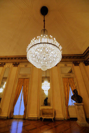 MILAN, ITALY - MAY 29, 2016: Interior of the famous La Scala Opera Houseのeditorial素材