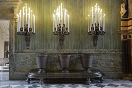 TURIN, ITALY - JUNE 3, 2016: The interior of the magnificent Royal Palaceのeditorial素材