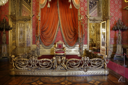 TURIN, ITALY - JUNE 3, 2016: The interior of the magnificent Royal Palaceのeditorial素材