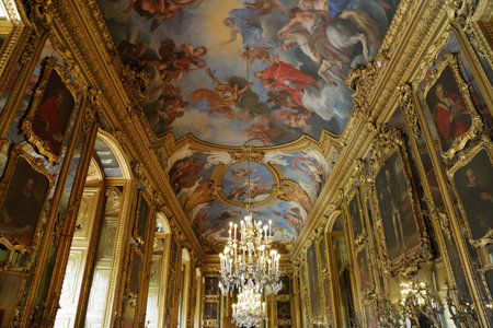 TURIN, ITALY - JUNE 3, 2016: The interior of the magnificent Royal Palace
