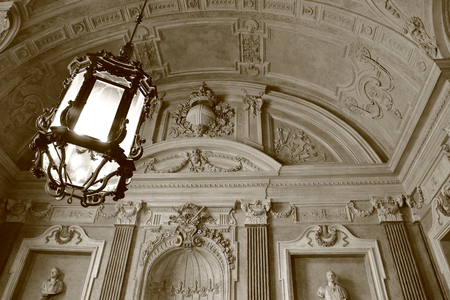 TURIN, ITALY - JUNE 3, 2016: The interior of the magnificent Royal Palaceのeditorial素材